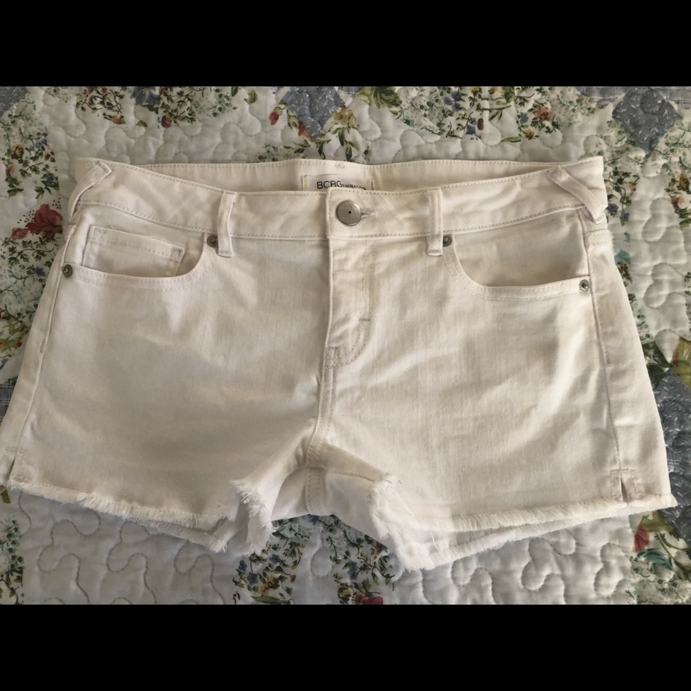 White denim shorts size 27